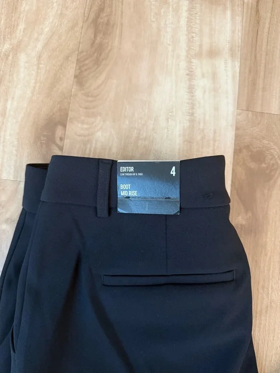 NWT Express Black Editor Boot Mid Rise - Picture 3 of 5